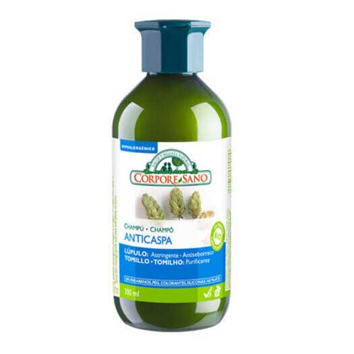 Champú anticaspa de lúpulo y tomillo Corpore Sano (300 ml)